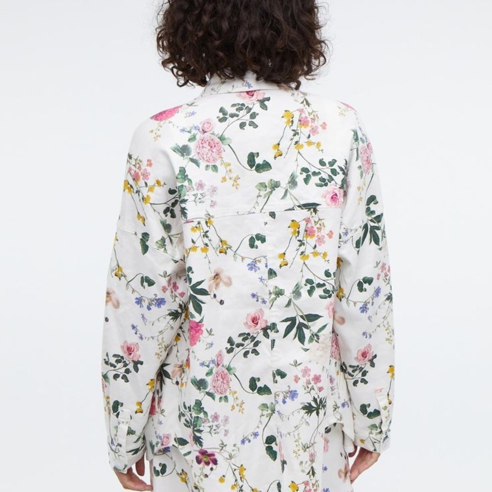 Level 99: Upcycled Eloise Oversized Shirt Jacket - Picture 2 of 5